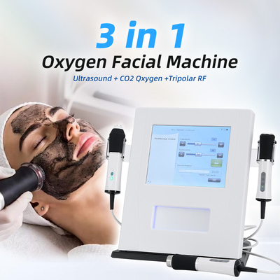 3 در 1 دستگاه صورت اکسیژن U Rf Co2 حباب اکسیژن پوست تنگ کردن 3 در 1 اکسیژن جت ماشین صورت
