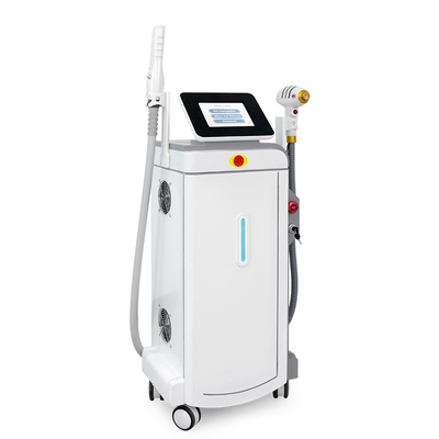 Vertical 808 Diode Laser Hair Removal And Pico 2 In 1 Tattoo Beauty Machine