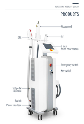 Vertical DPL Machine 10'4 Inch Big Screen Ipl Hair Remover Facial Pigmentation DPL Picolaser