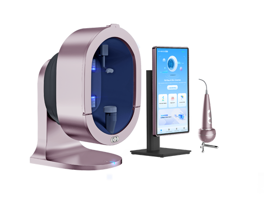 X5 Pro AI Facial Skin Analyzer اسکنر صورت چند طیفی تجهیزات تشخیص پوست سالن