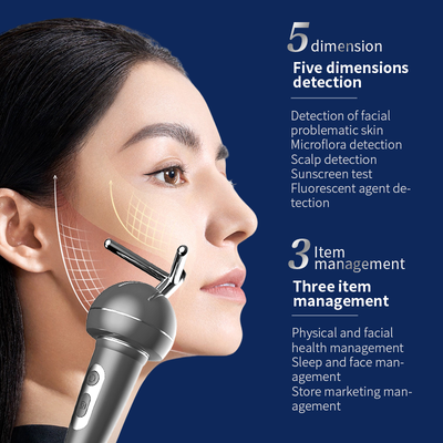 X5 Pro AI Facial Skin Analyzer اسکنر صورت چند طیفی تجهیزات تشخیص پوست سالن