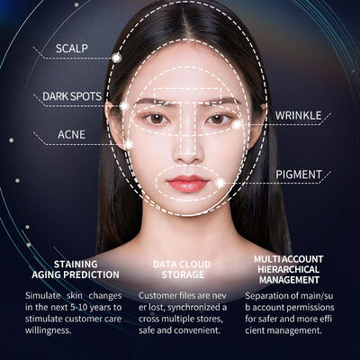 X3 Pro AI 3D Facial Analyzer Detect Acne Aging Generate Smart Report Storage Cloud Salon Beauty Machine Certified CE عمده فروشی