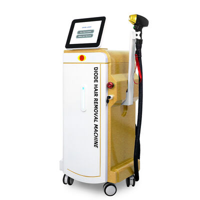 دستگاه حذف موهای لیزری دیود 600W 808nm با خنک کننده ی یخ و صفحه لمسی 8 اینچی