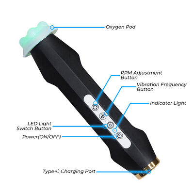 هندپیس حباب اکسیژن LED Microbubble Lift Bright Skin Skin Instrument Salon