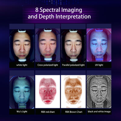 X3 Skin Analyzer Camera Salon Facial Diagnostic Beauty Detector تجهیزات دستگاه اسکنر HD