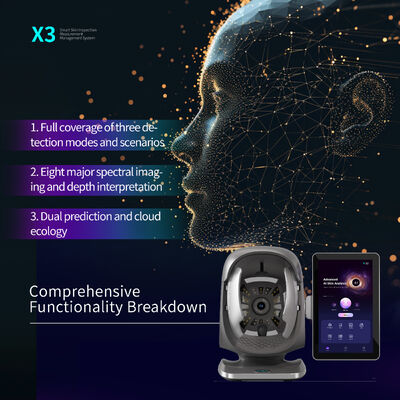 X3 Skin Analyzer Camera Salon Facial Diagnostic Beauty Detector تجهیزات دستگاه اسکنر HD