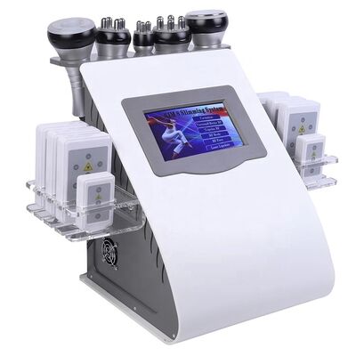 6-in-1 Vacuum Cavitation Slimming Machine with RF & EMS for Body Contouring, Fat Reduction and Skin Tightening