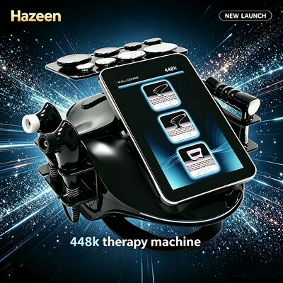 دستگاه درمانی Hazeen Tecar 448 kHz برای فیزیوتراپی و کاهش سلولیت، فرکانس 448 kHz، قدرت بالا 500 وات.
