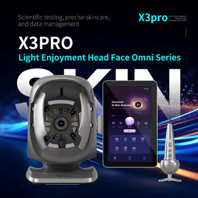 اسکنر صورت 3D آینه ای هوش مصنوعی آنالیزور De Piel آکنه تجزیه و تحلیل پوست اسکنر صورت کامل تست دستگاه تجزیه و تحلیل پوست