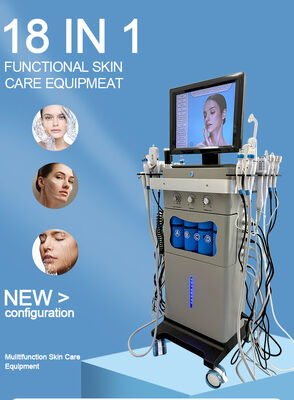 دستگاه حرفه ای 18 در 1 Aqua Exfoliate Oxygen Nourish Repair Facial Bright Spa