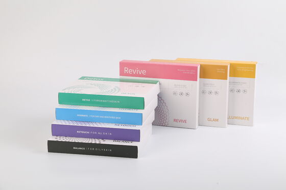 کیت درمان چند رنگ صورت Illuminate Revive Balance روتوش Detox Hydrate Skin Care Serum Pod Kit برای اسپا