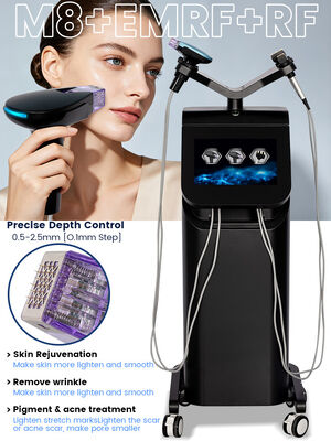دستگاه زیبایی M8 RF Microneedling با 4 دست برای نفوذ عمیق انرژی و سفت کردن پوست
